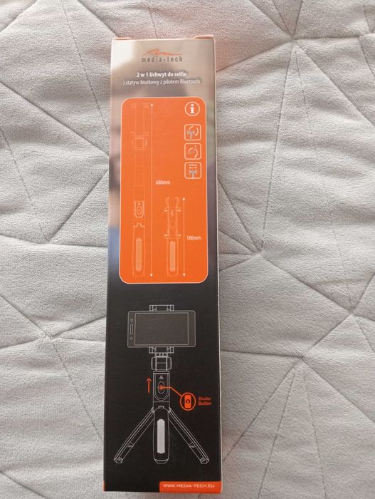 Uchwyt selfie MEDIA-TECH MT5542 Czarno-srebrny