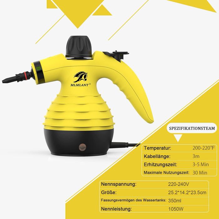 Myjka parowa MLMLANT zbiornik na wodę 350 ml