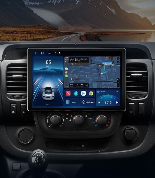 Radio Android 15 11,5” CarPlay Android Auto – Trafic 3 Vivaro B GPS Nawigacja Stacja Multimedialna WiFi Bluetooth DSP 4G LTE PL 6GB/128GB