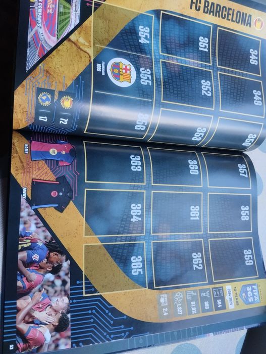 Cromos e Caderneta capa dura da 365