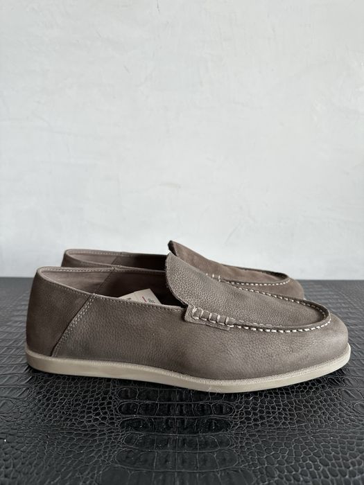 Замшеві та шкіряні чоловічі мокасини  Zara. Розмір 42