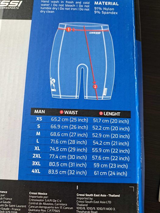 Męskie spodenki szorty Rash Guard do wody Cressi r. 3XL XXXL / 7