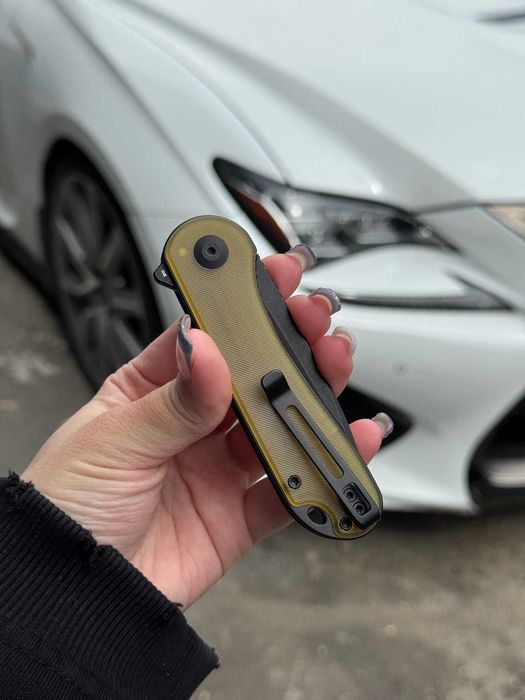 Складний ніж Civivi Elementum Flipper Ultem Handle Black Stonewash