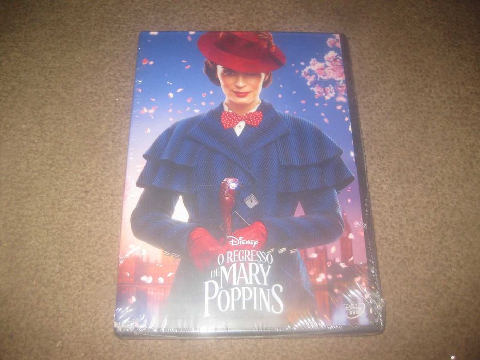 DVD "O Regresso de Mary Poppins" com Emily Blunt/Selado/Raro!