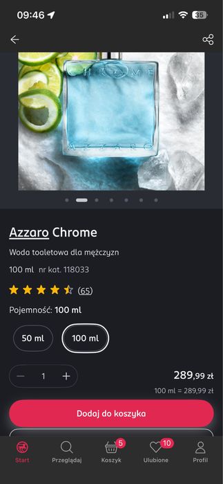Azzaro Chrome woda toaletowa