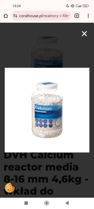 DVH Calcium reactor media 8-16 mm 4,6kg - wkład do reaktora