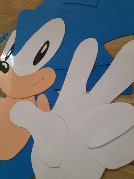 Sonic 1 metro painel eva adesivo festa