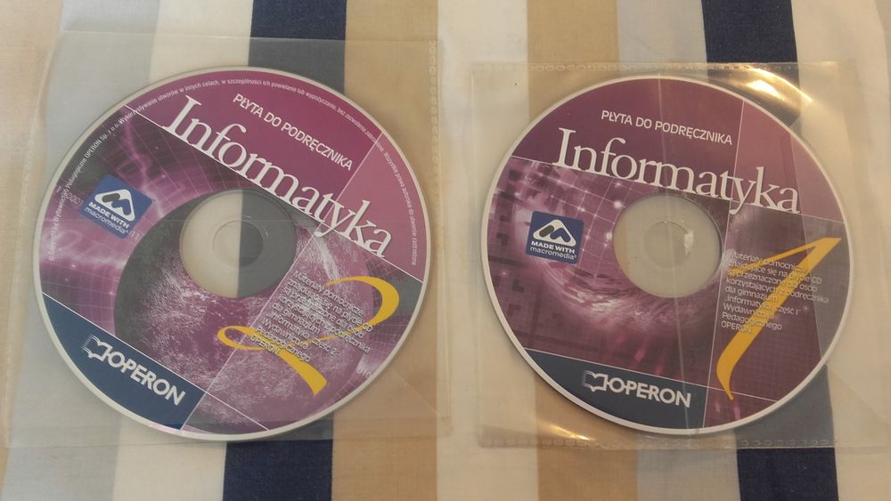 Płyty CD Informatyka do podręcznika OPERON Kurs materiały edukacyjne