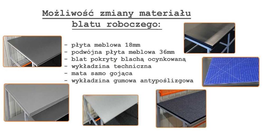 Stół stanowisko do pakowania e-commerce 120x80cm / Faktura / Dostępny