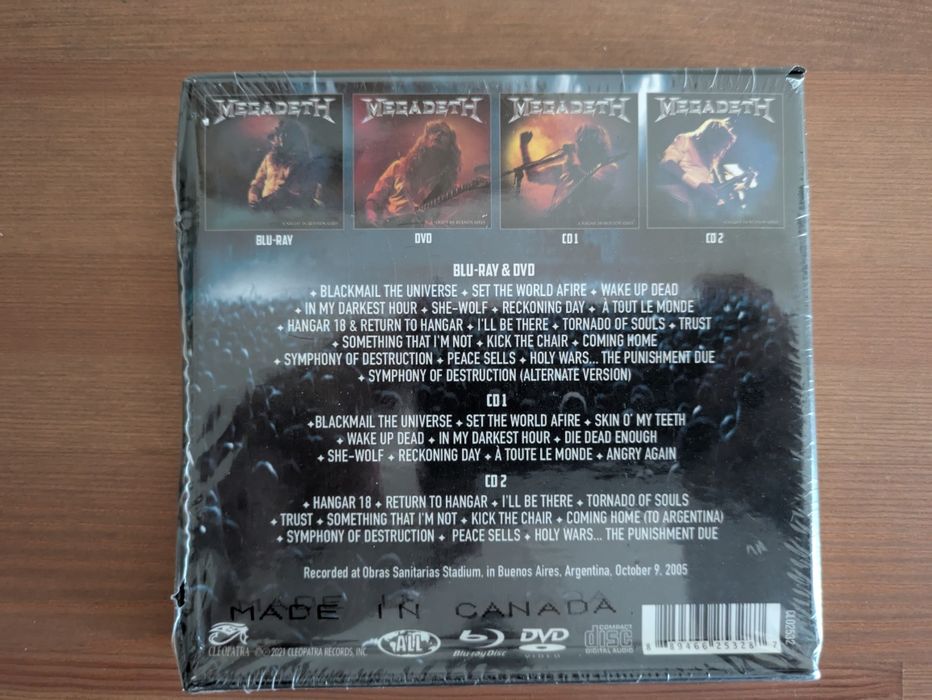 NOVO e SELADO - Megadeth - A Night in Buenos Aires