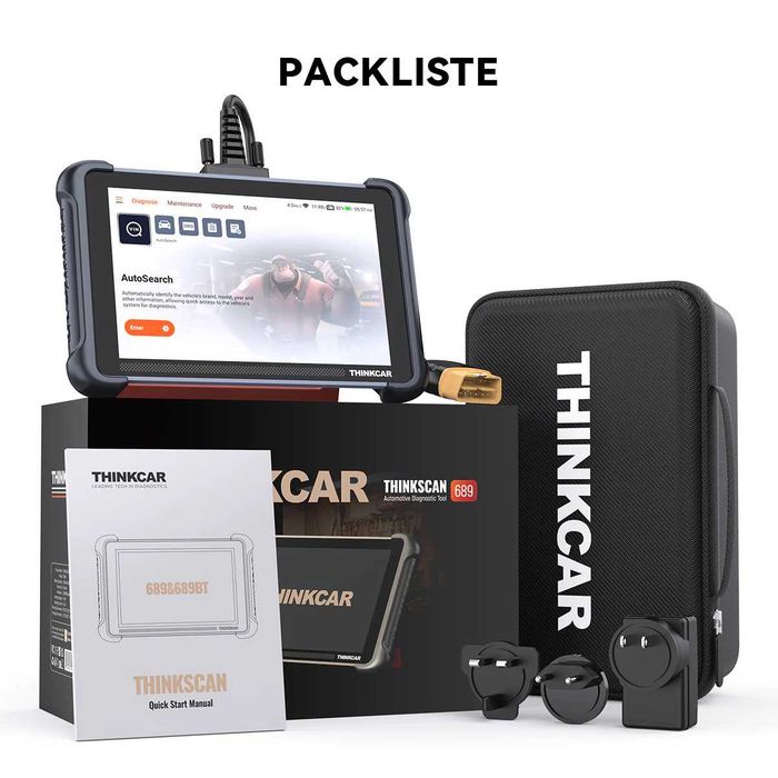 ThinkCar ThinkScan 689 Máquina Diagnóstico OBD + 35 Funções (NOVO)