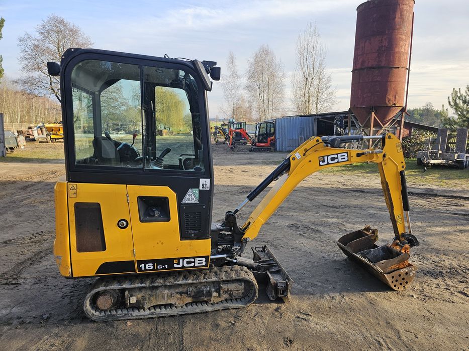 Minikoparka JCB 16C-1, rok 2021, 1000mth, jak Volvo ec18, REZERWACJA
