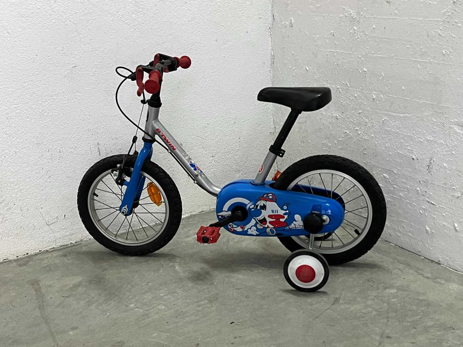 Bicicleta criança roda 14 ideal 3 - 5 anos com rodinhas