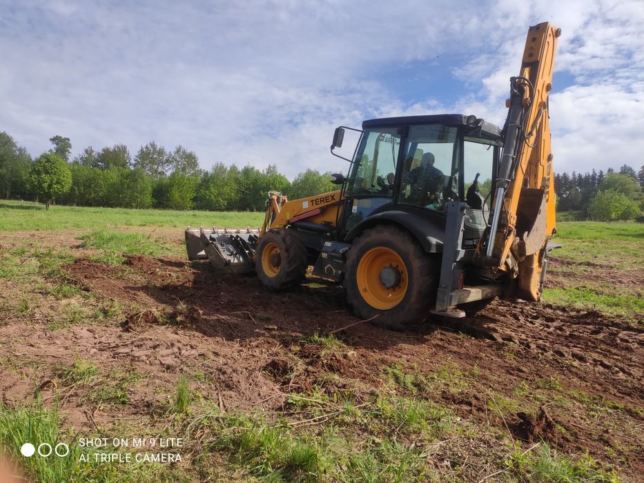 Usługi koparko ładowarka prace ziemne transport wywrotka