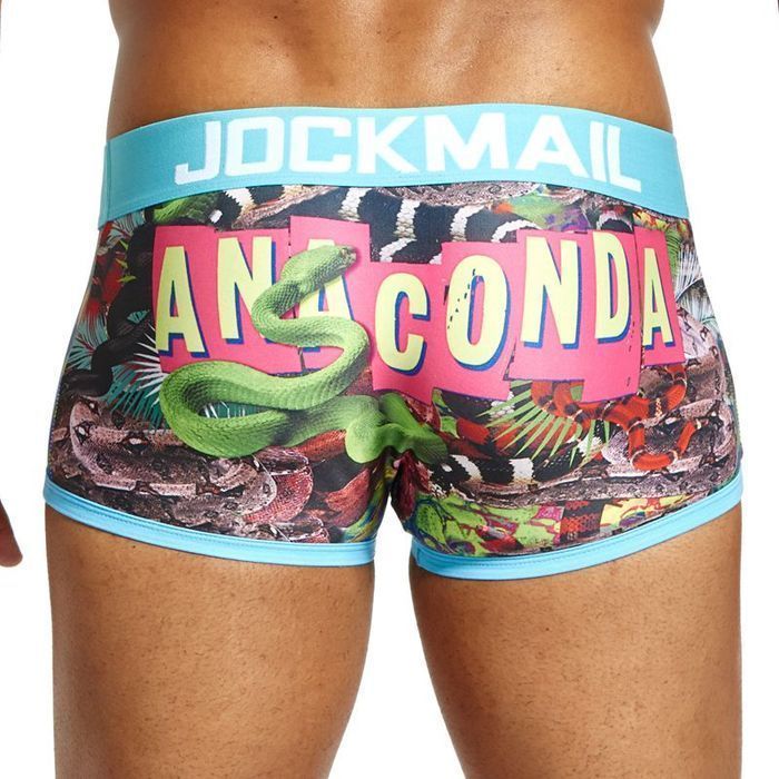 Sexowne Męskie Kąpielówki Bokserki Jockmail Anakonda - M