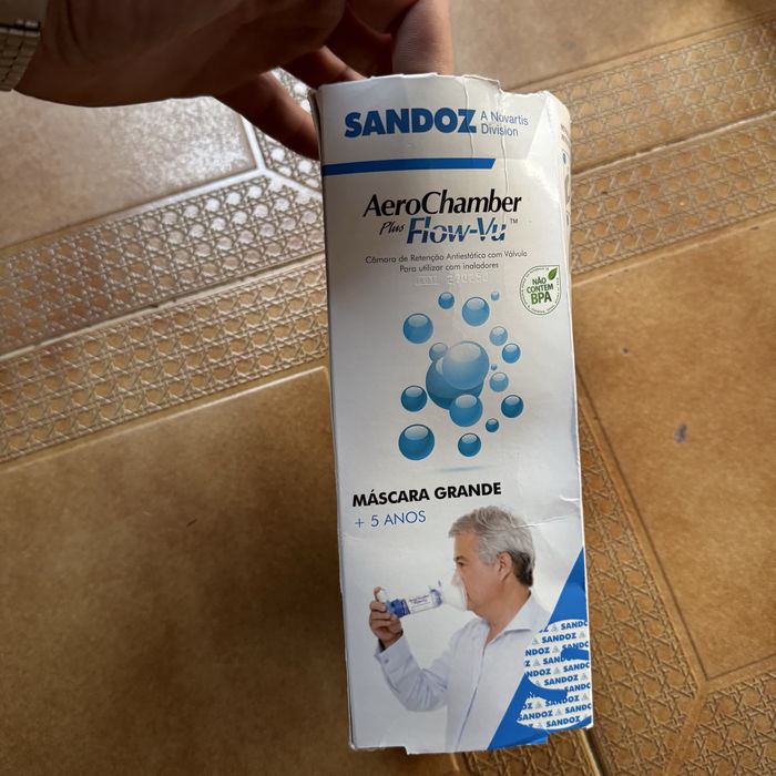 Aerochamber Plus Flow-Vu Máscara Grande +5 anos