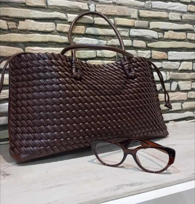 Плетена сумка в стилі Zara. Шопер