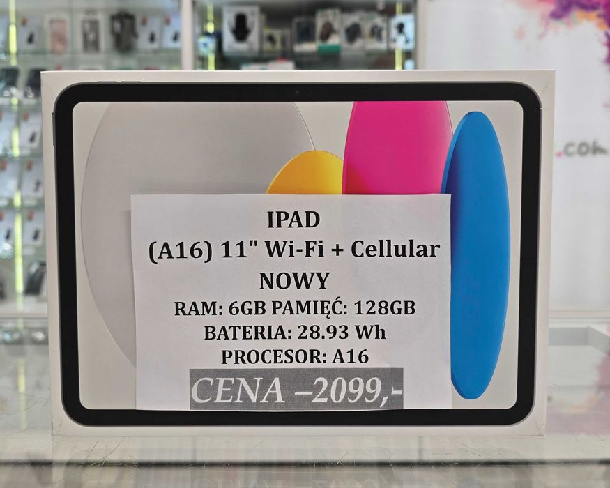 iPad (A16) 11'' Wi-Fi + Cellular 128GB Telakces Felicity *Raty 0%