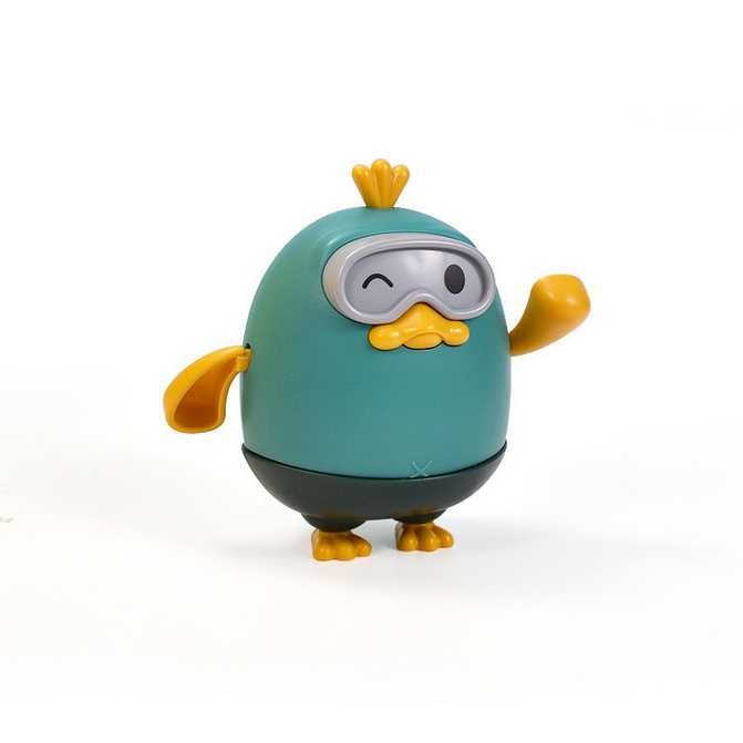 Brinquedos mecânico para banho - Pato aquáticos com corda puxar