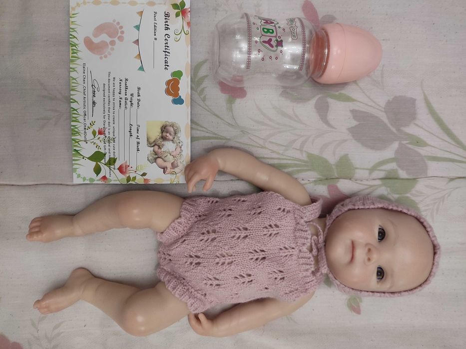Bebé Reborn de Corpo Inteiro em Silicone, Mini Boneca