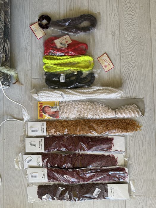 Канекалон 250 цветов, для боксёрских кос, африканских косичек, дред