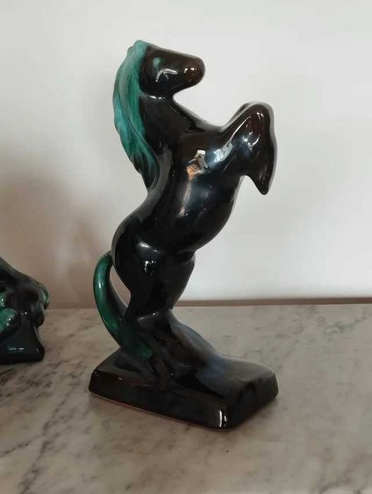 Cerâmica Blue Montain - Conjunto Golfinho e Cavalo