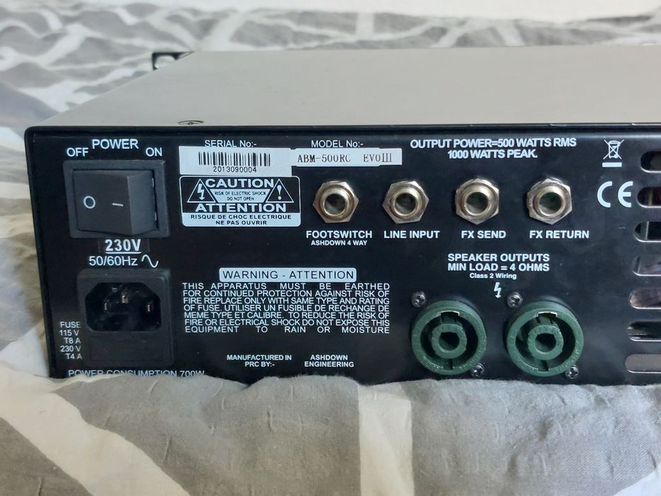 Head basowy Ashdown ABM 500 RC EVO III
