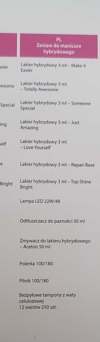 Zestaw do manicure hybrydowego Neonail