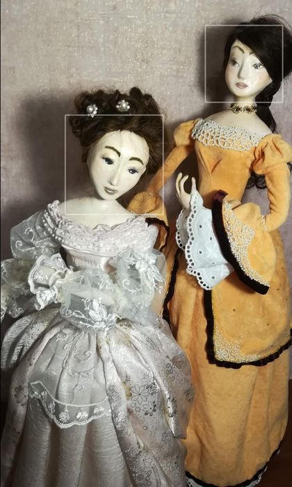 Каркасная интерьерная винтажная кукла под заказ