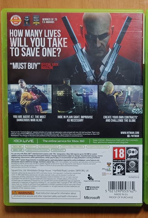 Hitman Absolution Xbox 360