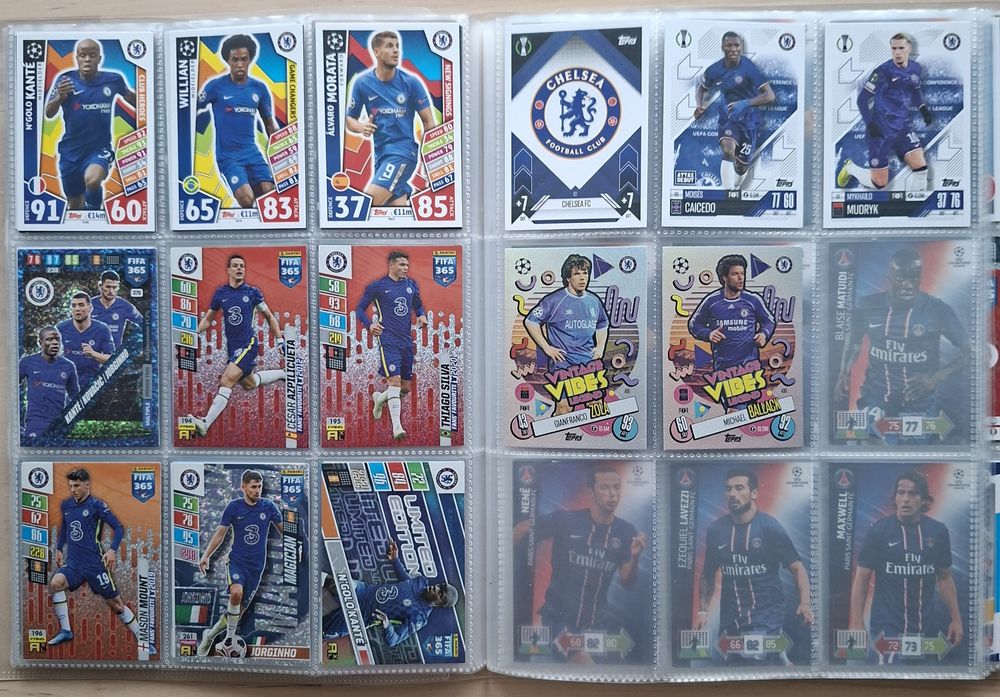 Karty piłkarskie Chelsea panini topps match attax fifa 365