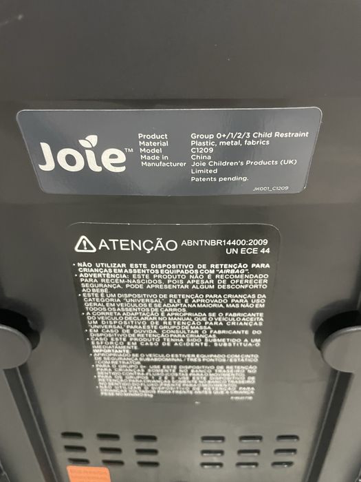 Автокрісло Joie з airbag