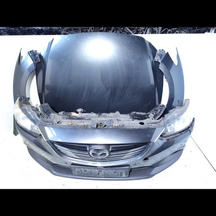 2014 Mazda 6 комлект переда морда бампер фара капот  панель.в сборе
