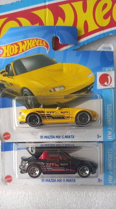 Conjunto 2, 91 Mazda mx-5 miata hot wheels