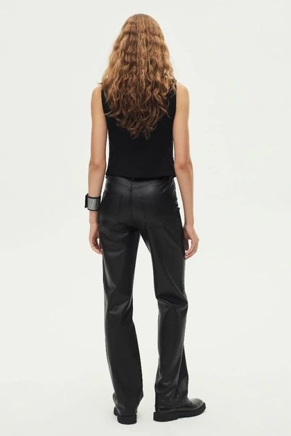 Штани зі штучної шкіри Zara прямі