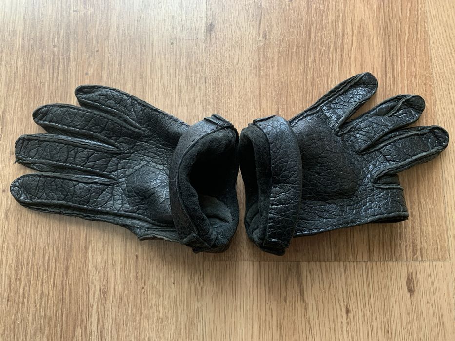 Rękawice skórzane czarne