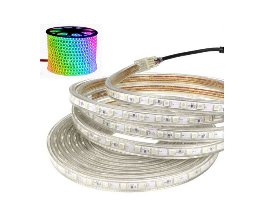 TAŚMA LED RGB 230 V Wodoodporna na metry