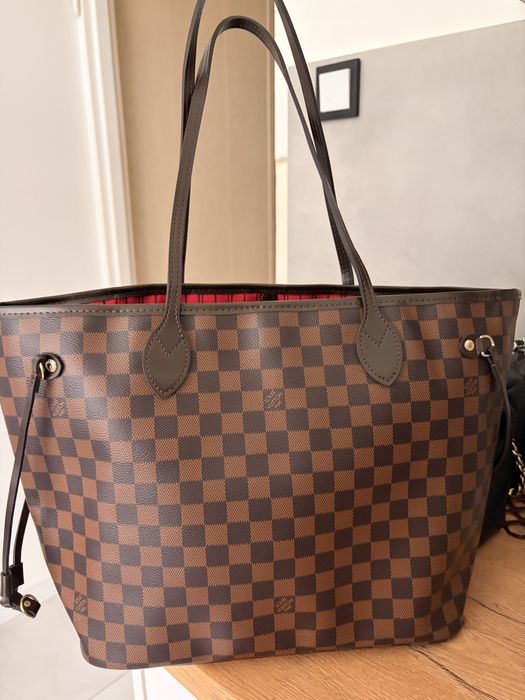 Louis Vuitton Neverfull Mm skóra naturalna