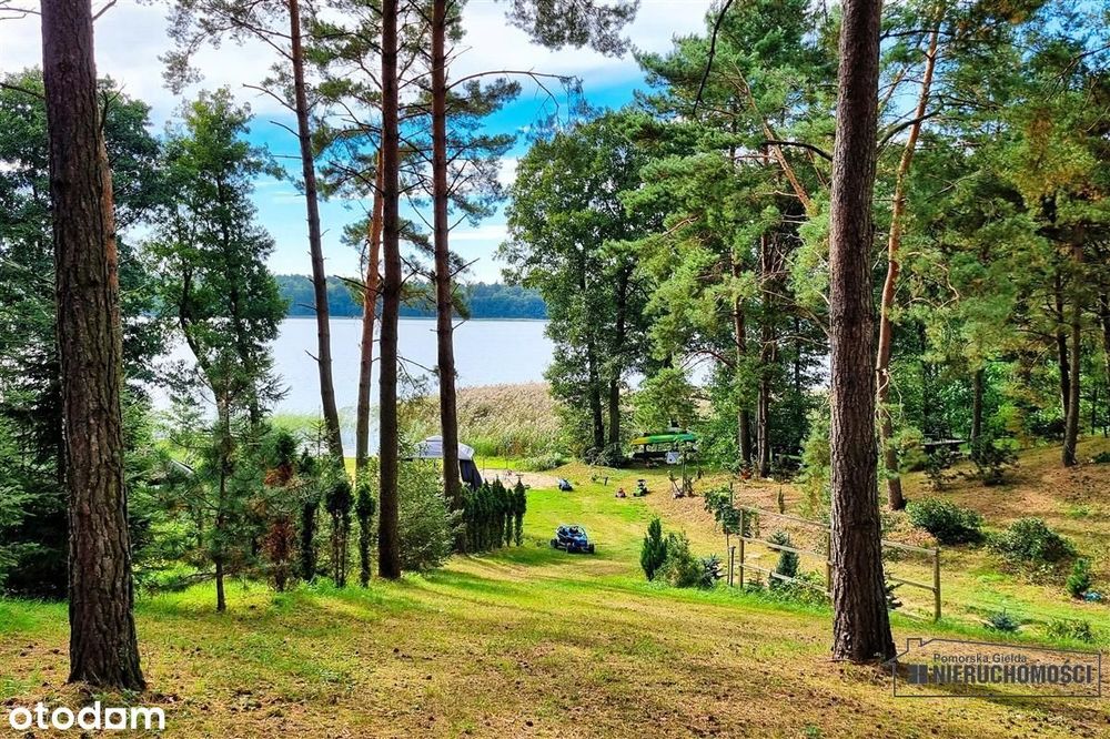 Dostęp do jeziora, plaża, teren i las. Dołgie.