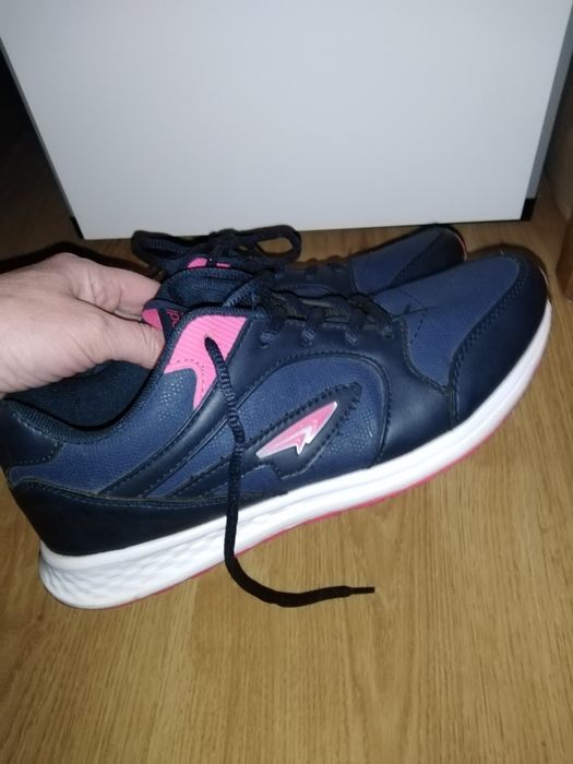 Buty  Sprandi 37 sportowe granatowe jesienne półbuty eko skóra