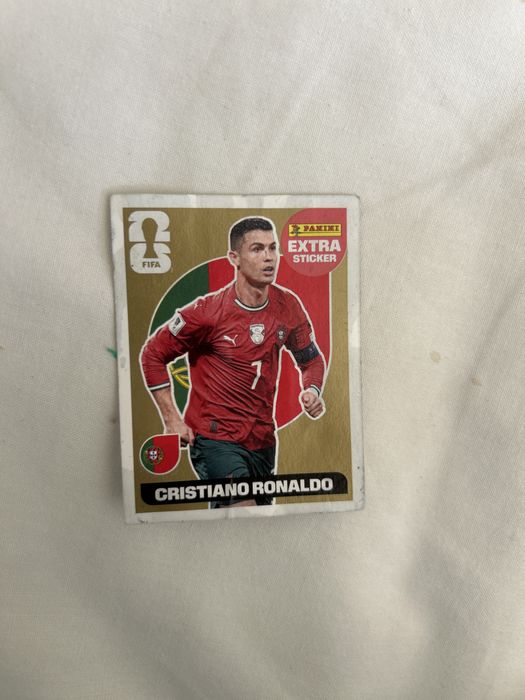 Cromo ronaldo ouro