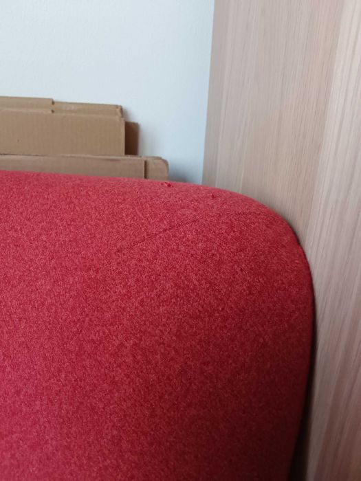 Fotel uszak, Ikea OSKARSHAMN, Tonerud czerwony