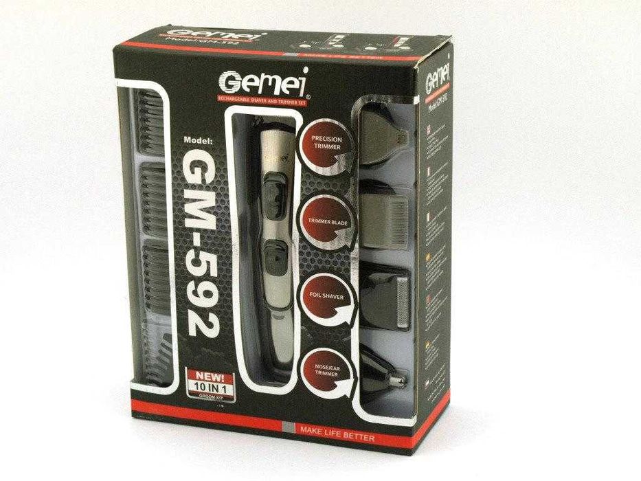 Професійна машинка для стрижки Gemei GM 592 10 в 1