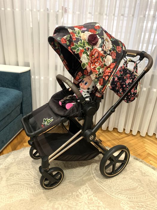 Cybex Priam 4.0 Spring Blossom 2в1 дитяча коляска