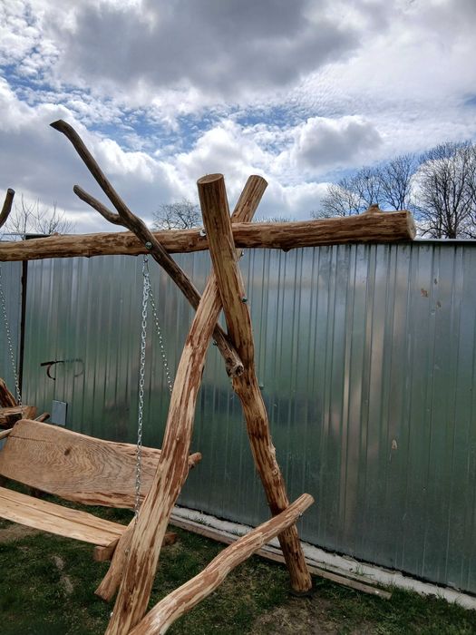 Huśtawka ogrodowa dębowa(Nowość)