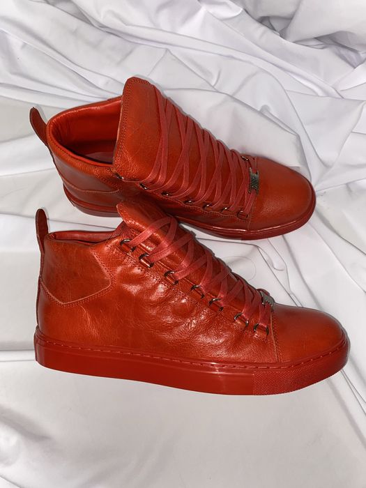Balenciaga Arena Червоні кросівки Баленсіага Арена кеды Баленси