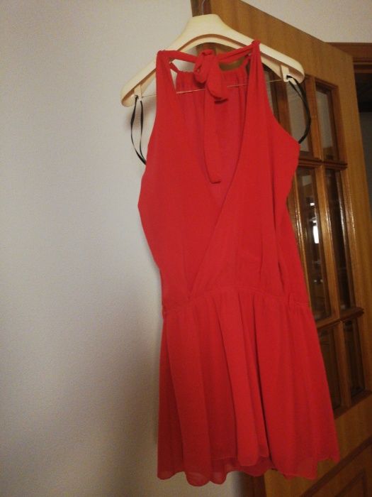 Vestido senhora rosa choque