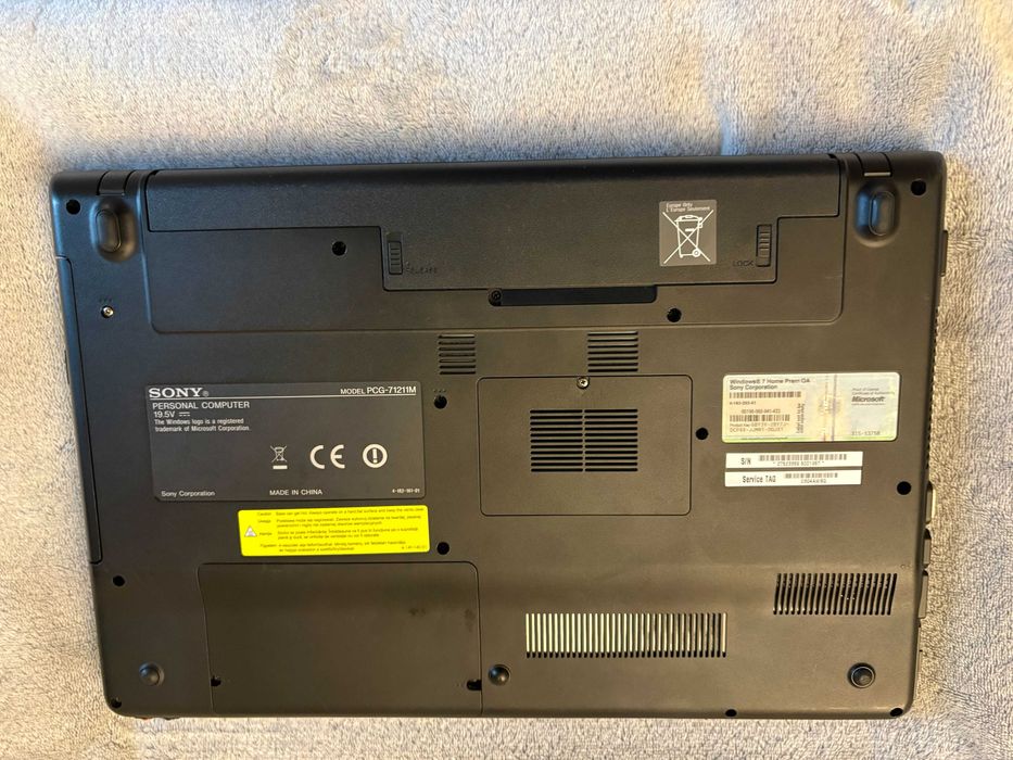 laptop Sony Vaio - na części bez dysku