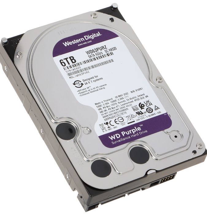 Western Digital 6TB SATA 64MB Purple - WD63PURZ64550297745281120