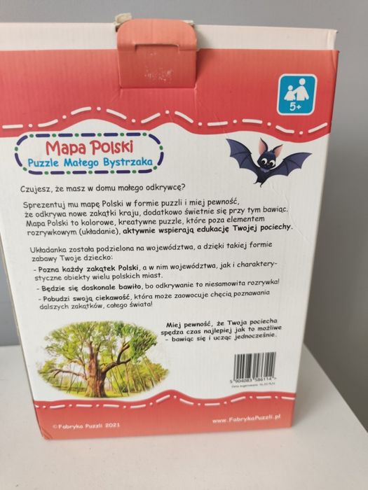 Puzzle Mapa Polski edubo 79 elementów